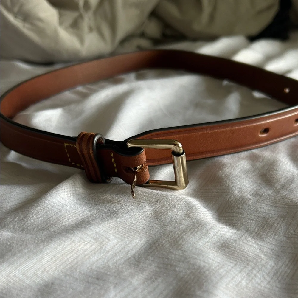 Girls Brown Leather Belt